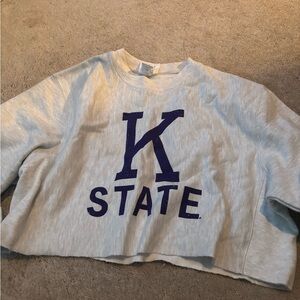 k state crop sweatshirt